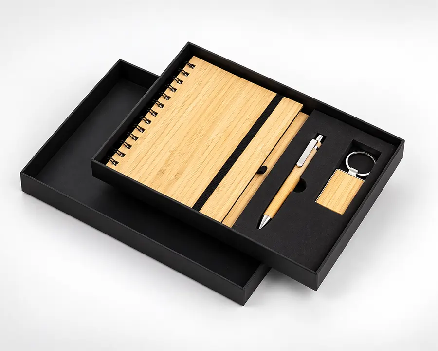 Kit Ecológico Executivo de Bambu Ilustriva